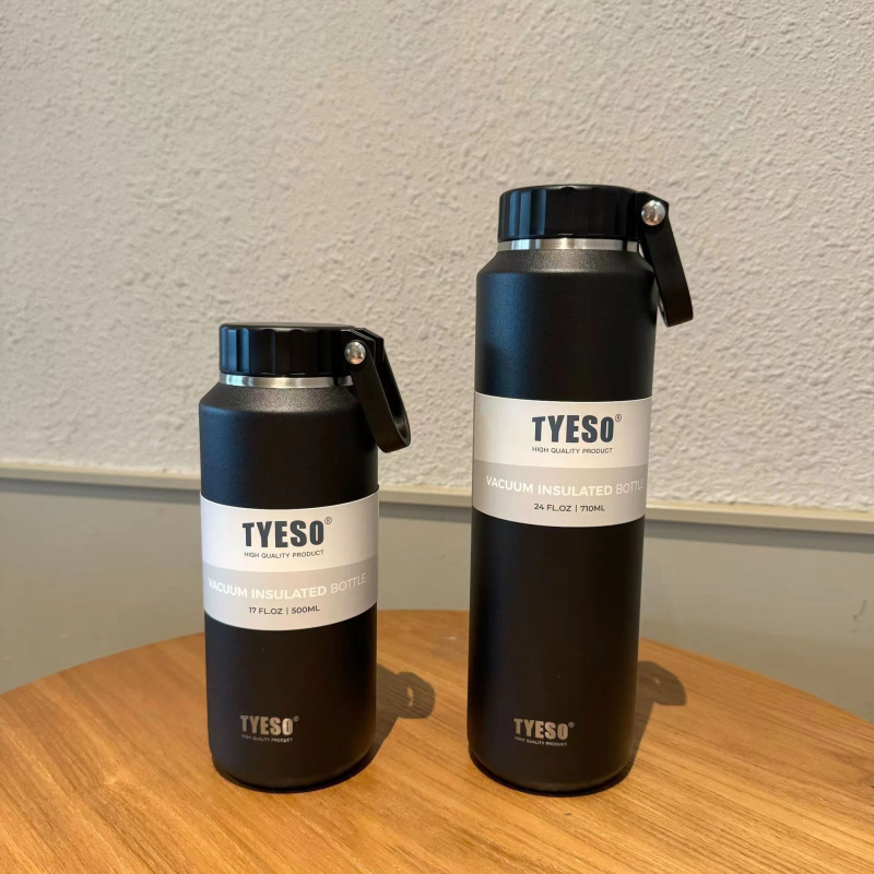 Tai Shuo Termos cu capacitate mare pentru exterior, unisex, design minimalist, oțel inoxidabil 304