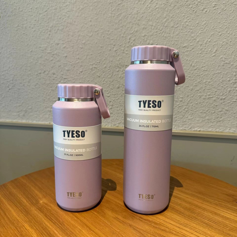Tai Shuo Termos cu capacitate mare pentru exterior, unisex, design minimalist, oțel inoxidabil 304