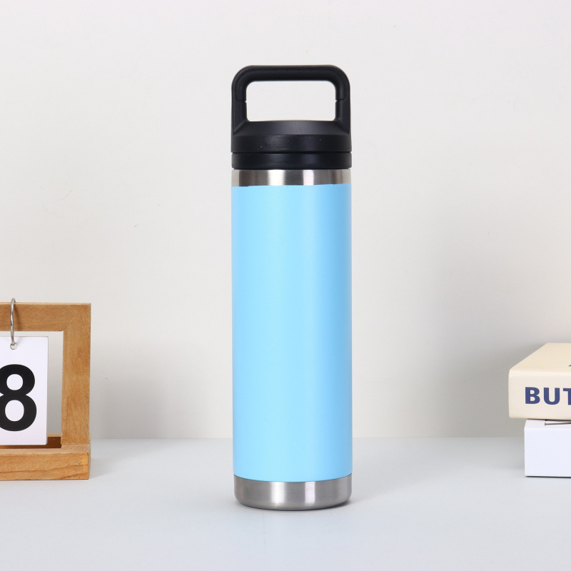 Termos de călătorie 1100 ml, cu mâner, capacitate mare, interior din oțel inoxidabil 304, exterior din 201, pentru outdoor, școală și utilizare în mașină