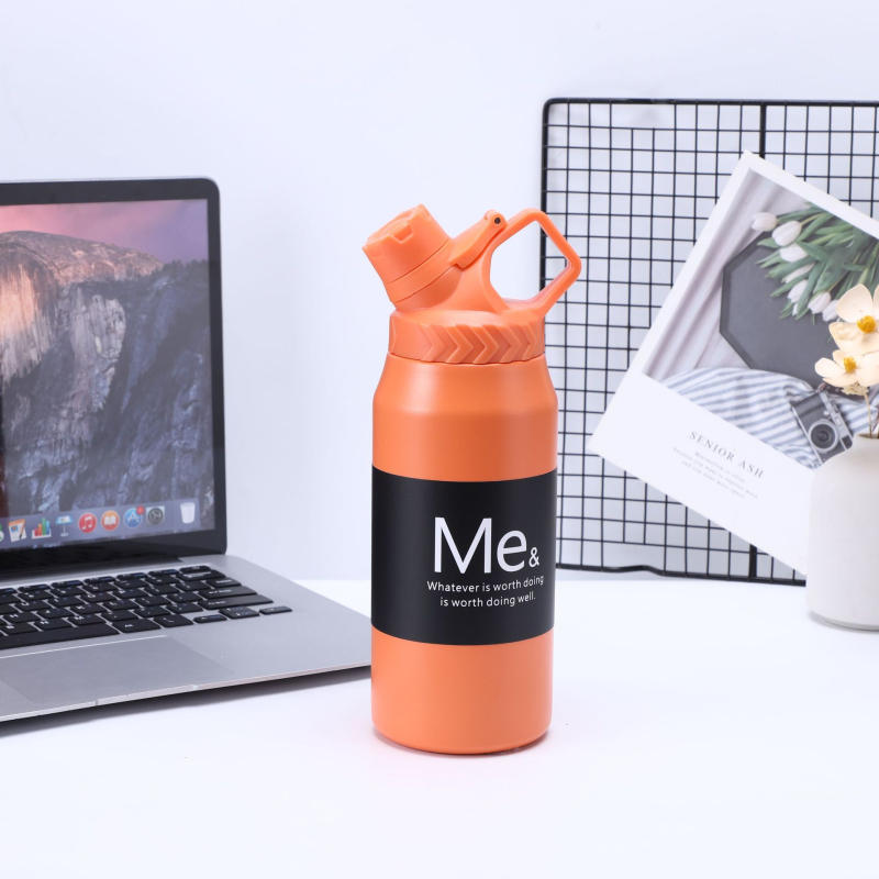 Termos din oțel inoxidabil 304, capacitate mare, pentru ciclism și fitness