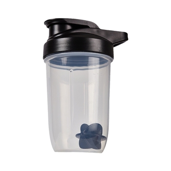 Cană shaker din plastic, 400 ml, pentru pudră de proteine și băuturi înlocuitoare ale meselor, fitness
