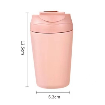 Cană shaker izolată din oțel inoxidabil 316 cu pai, recipient portabil pentru băuturi, cană minimalistă unisex pentru cafea la birou