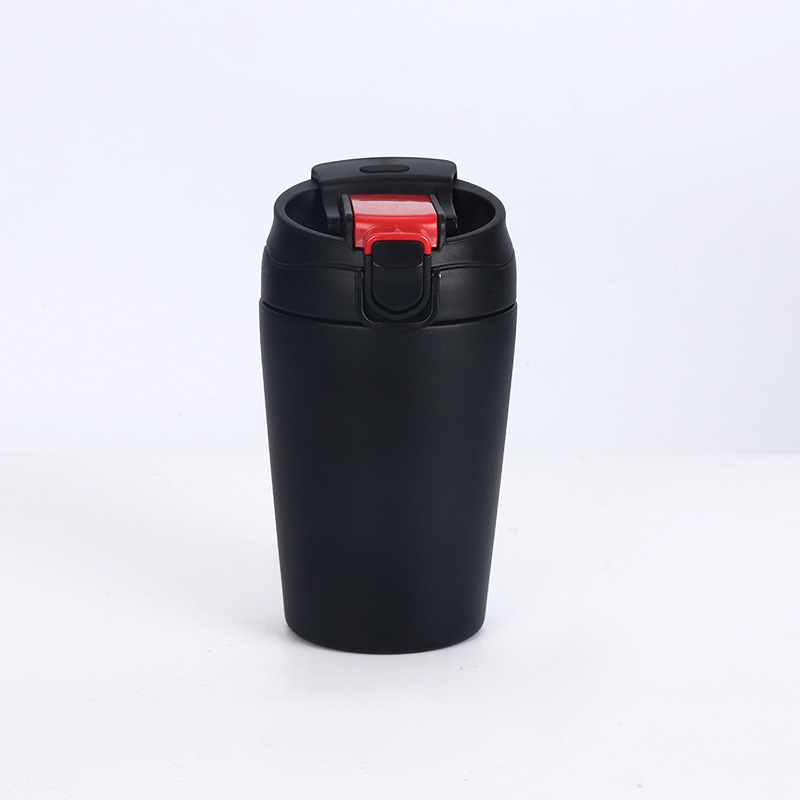 Cană shaker izolată din oțel inoxidabil 316 cu pai, recipient portabil pentru băuturi, cană minimalistă unisex pentru cafea la birou