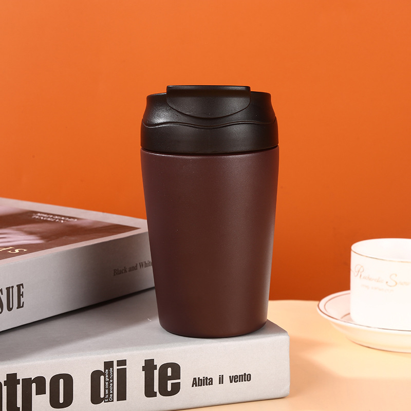 Cană shaker izolată din oțel inoxidabil 316 cu pai, recipient portabil pentru băuturi, cană minimalistă unisex pentru cafea la birou