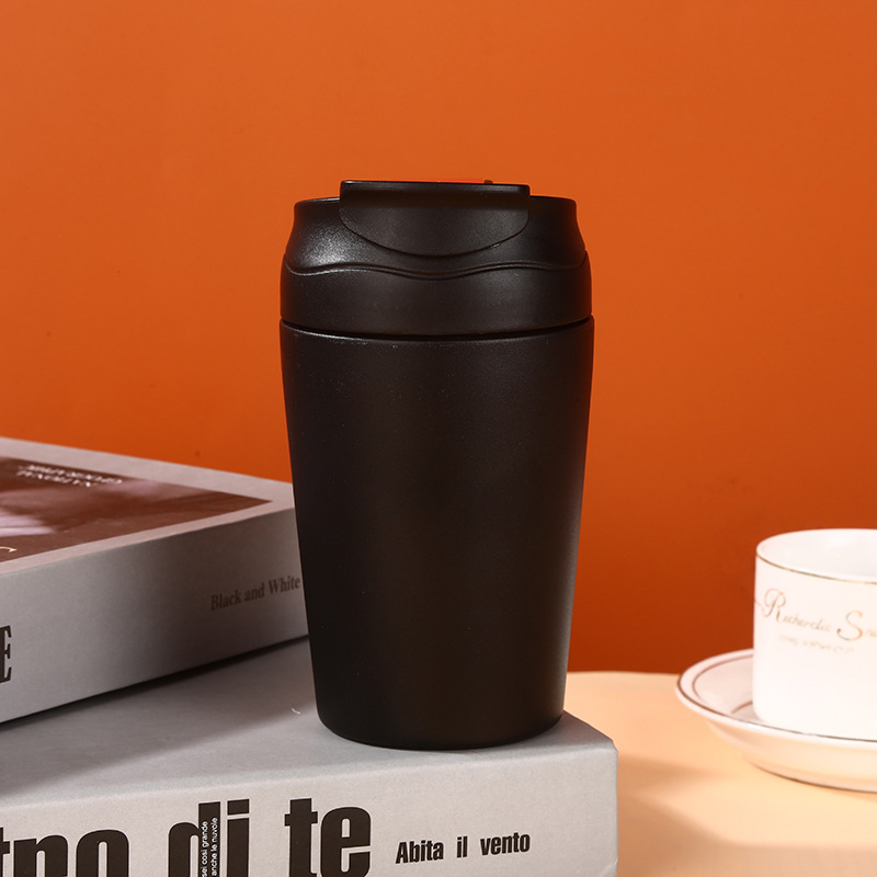 Cană shaker izolată din oțel inoxidabil 316 cu pai, recipient portabil pentru băuturi, cană minimalistă unisex pentru cafea la birou