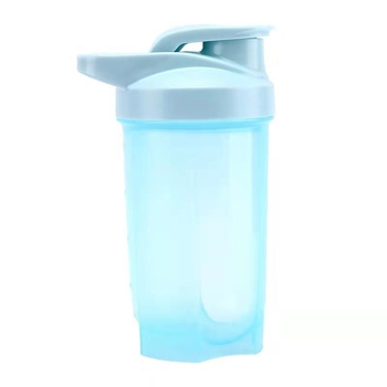 Shaker sportiv de 500 ml, cu scară de măsurare, portabil