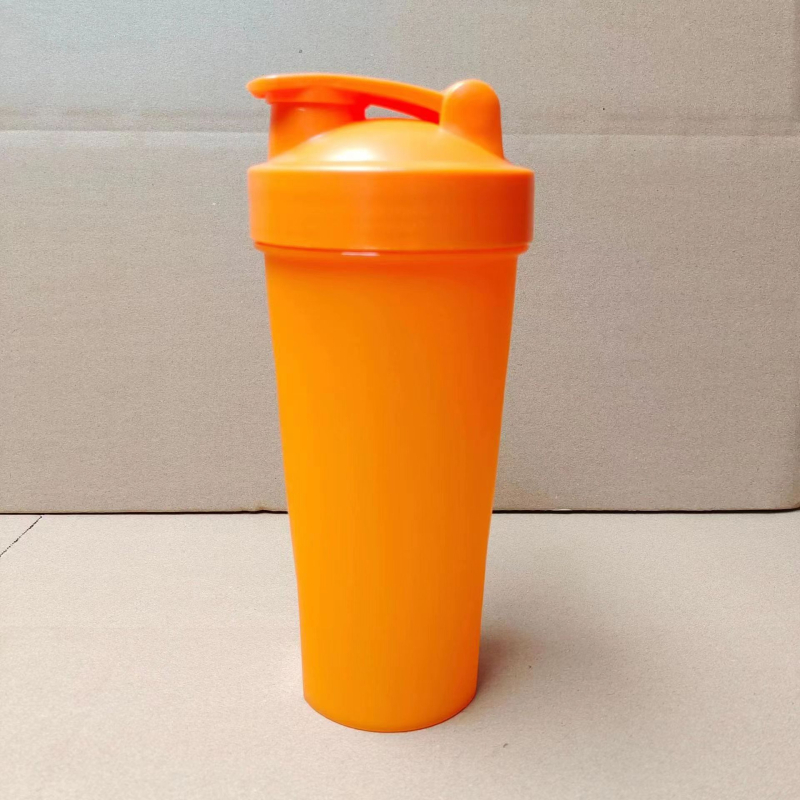 600ml преносима пластмасова шейкър чаша за протеинови шейкове и млечни коктейли, проста чаша за вода с лого