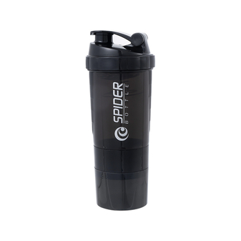 Shaker de proteine, 500 ml, trei niveluri, portabil pentru fitness