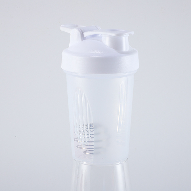 Cană de shake pentru proteine, 400 ml, cu mâner și scară de măsurare – recipient din plastic pentru fitness