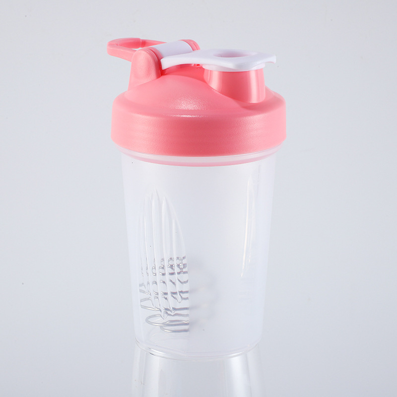 Cană de shake pentru proteine, 400 ml, cu mâner și scară de măsurare – recipient din plastic pentru fitness