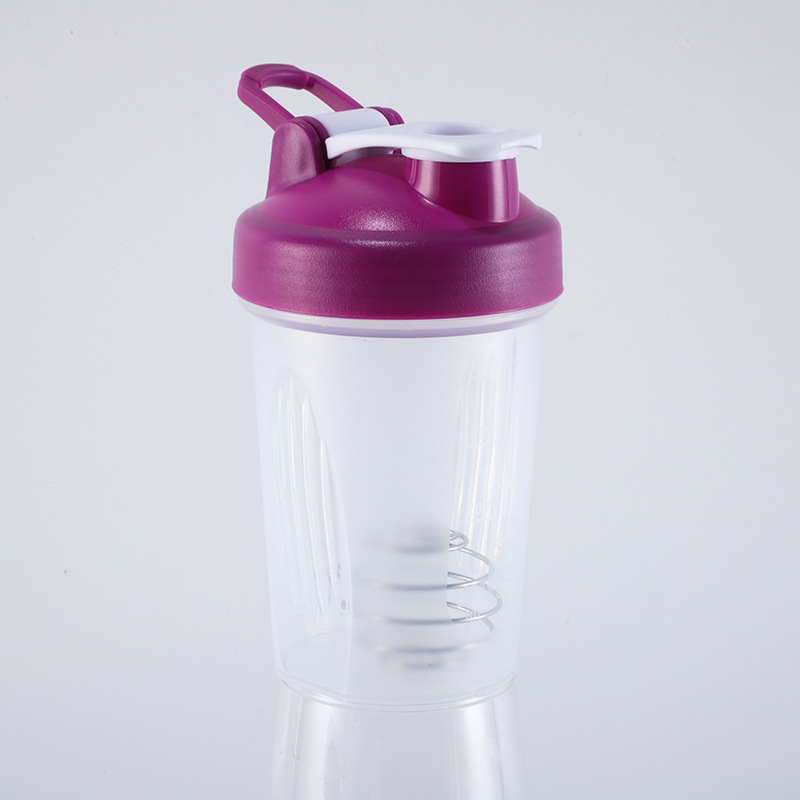 Cană de shake pentru proteine, 400 ml, cu mâner și scară de măsurare – recipient din plastic pentru fitness