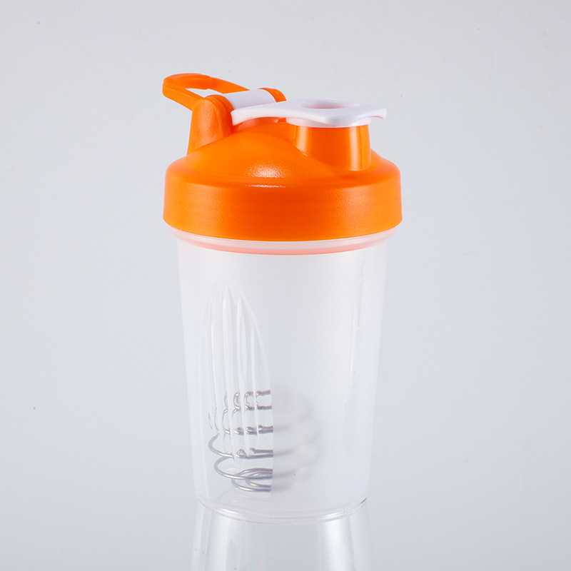 Cană de shake pentru proteine, 400 ml, cu mâner și scară de măsurare – recipient din plastic pentru fitness