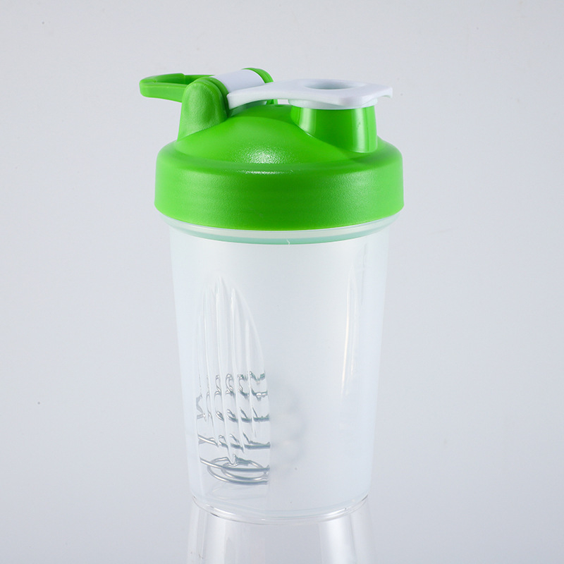 Cană de shake pentru proteine, 400 ml, cu mâner și scară de măsurare – recipient din plastic pentru fitness