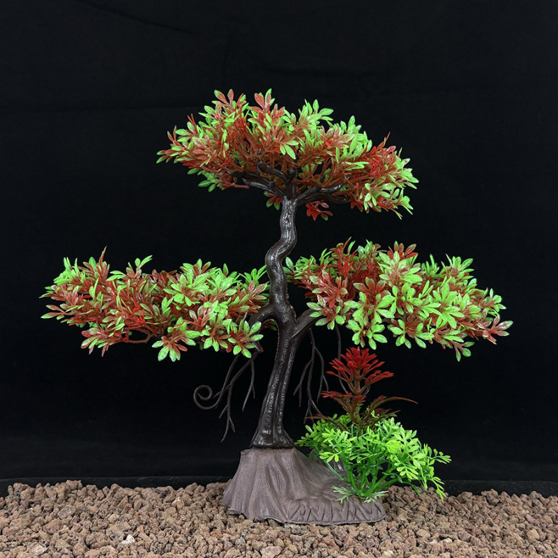 23 cm umjetni borbonsaj za akvarij – ukras za ured