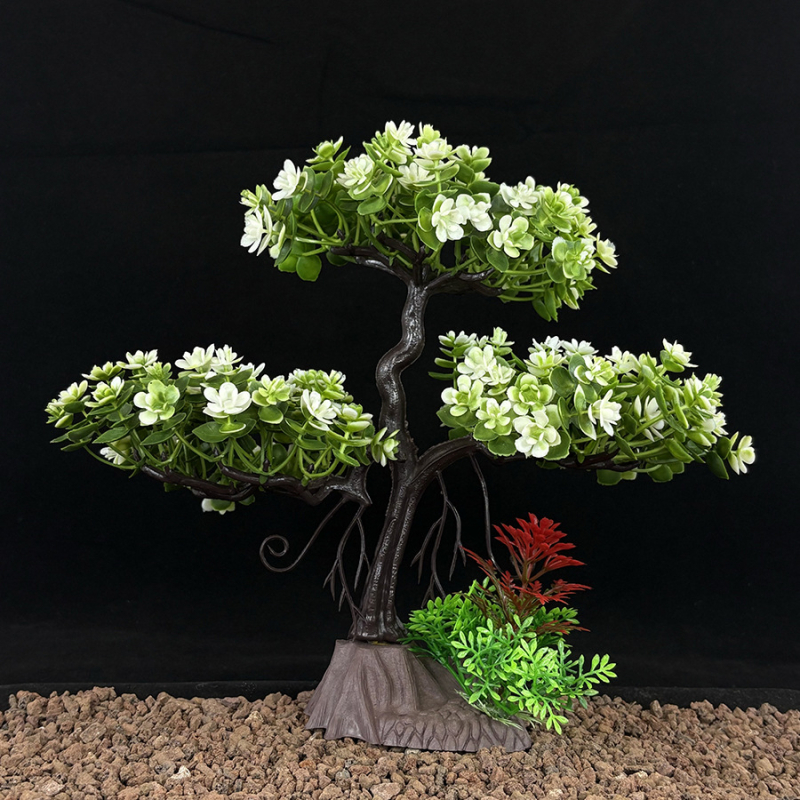 23 cm umjetni borbonsaj za akvarij – ukras za ured