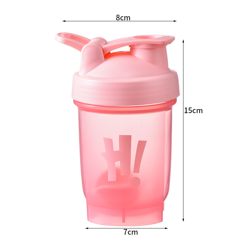 Cupa de proteine pentru shake, recipient sport portabil din plastic, rezistent la temperaturi înalte și la căderi, material alimentar, capacitate mare.