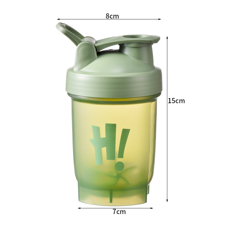 Cupa de proteine pentru shake, recipient sport portabil din plastic, rezistent la temperaturi înalte și la căderi, material alimentar, capacitate mare.