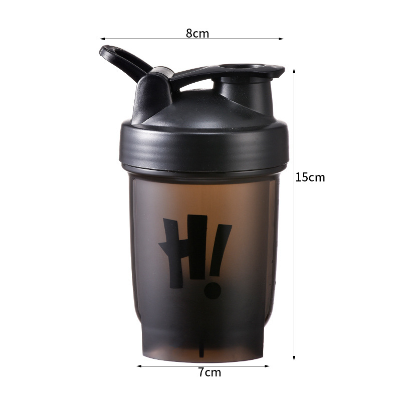 Cupa de proteine pentru shake, recipient sport portabil din plastic, rezistent la temperaturi înalte și la căderi, material alimentar, capacitate mare.