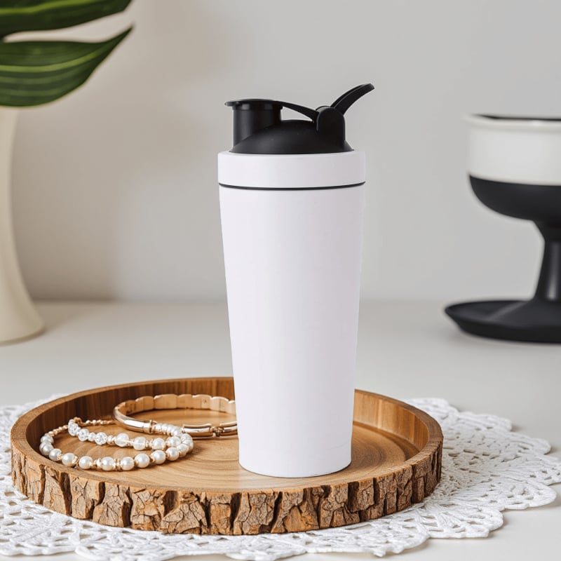 Shaker pentru proteine din oțel inoxidabil, 750 ml, izolație, capacitate mare pentru fitness