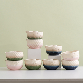 Ceașcă de matcha cu model diamantat și gură de turnare, unelte ceramice pentru ceai, set matcha