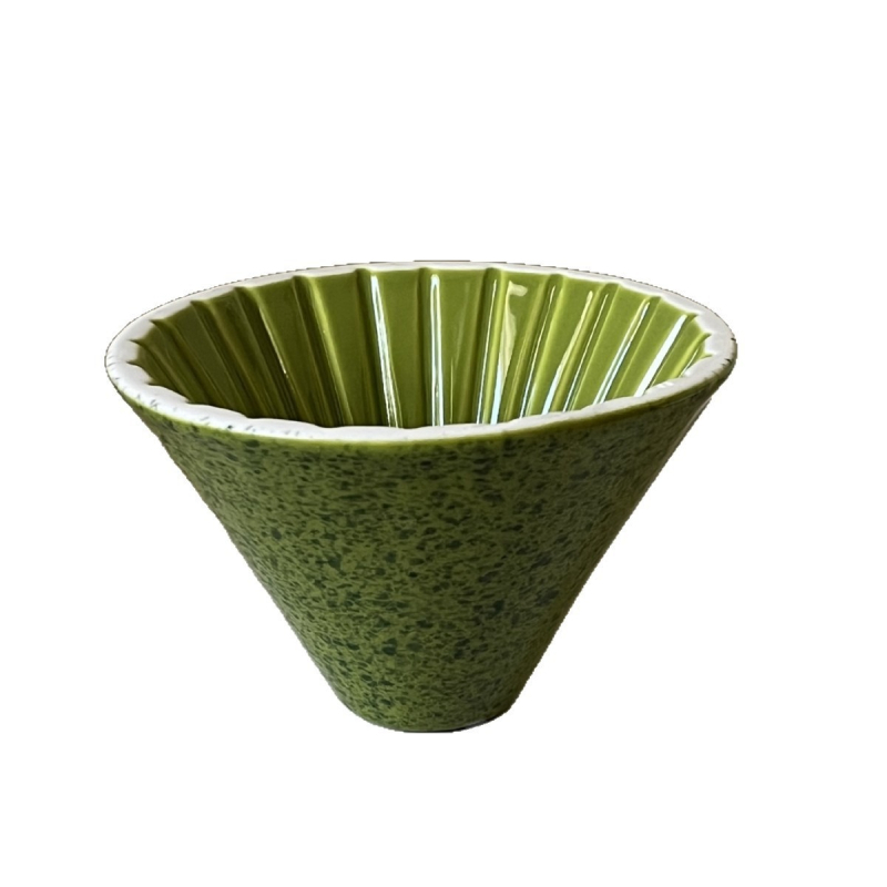 Cana ceramică de filtru pentru cafea, în formă de V, cu 62 filtre de hârtie pentru picurare