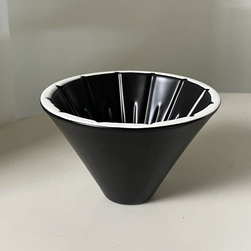 Cana ceramică de filtru pentru cafea, în formă de V, cu 62 filtre de hârtie pentru picurare
