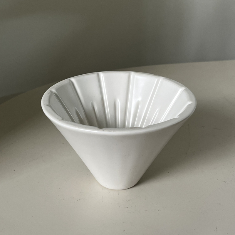 Cana ceramică de filtru pentru cafea, în formă de V, cu 62 filtre de hârtie pentru picurare