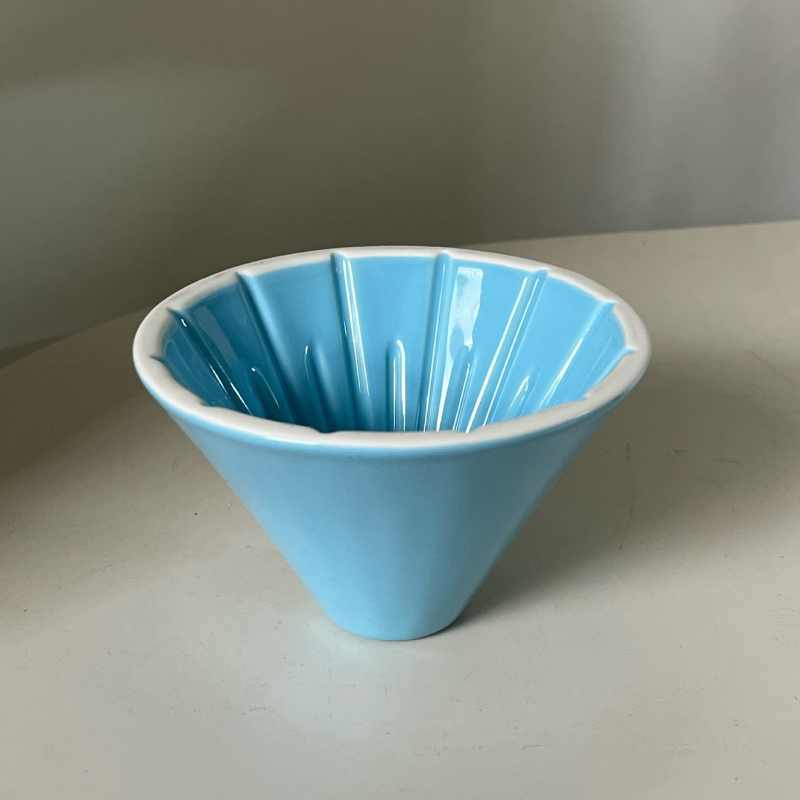 Cana ceramică de filtru pentru cafea, în formă de V, cu 62 filtre de hârtie pentru picurare