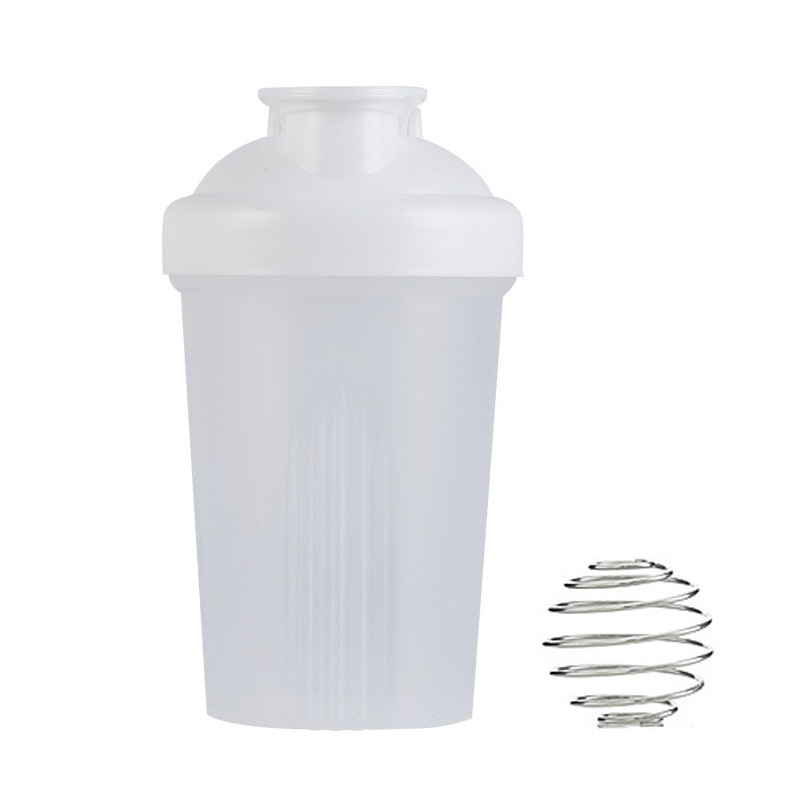 Pahar shaker portabil din plastic, capac flip-top, 400 ml, capacitate mare pentru fitness