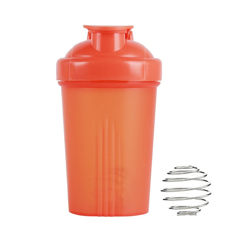 Pahar shaker portabil din plastic, capac flip-top, 400 ml, capacitate mare pentru fitness