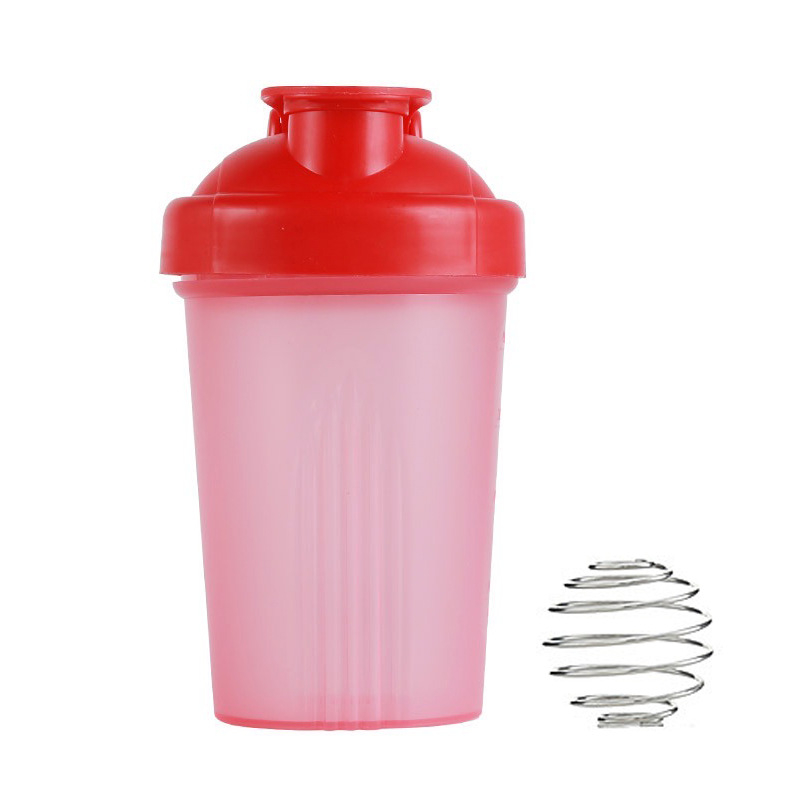 Pahar shaker portabil din plastic, capac flip-top, 400 ml, capacitate mare pentru fitness