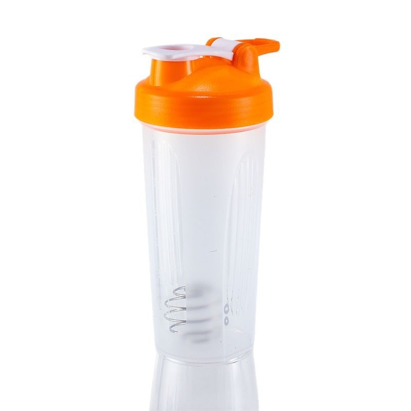 Recipient shaker din plastic, 600 ml, pentru pudră de proteine și shake-uri, etanș, logo personalizat