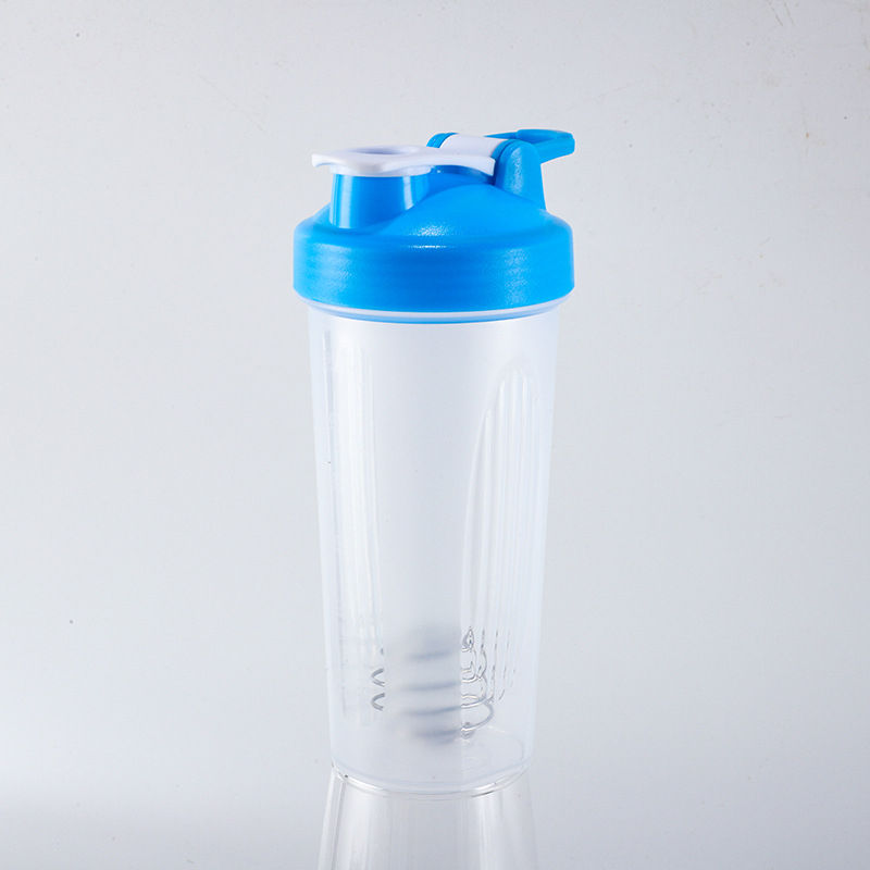 Recipient shaker din plastic, 600 ml, pentru pudră de proteine și shake-uri, etanș, logo personalizat