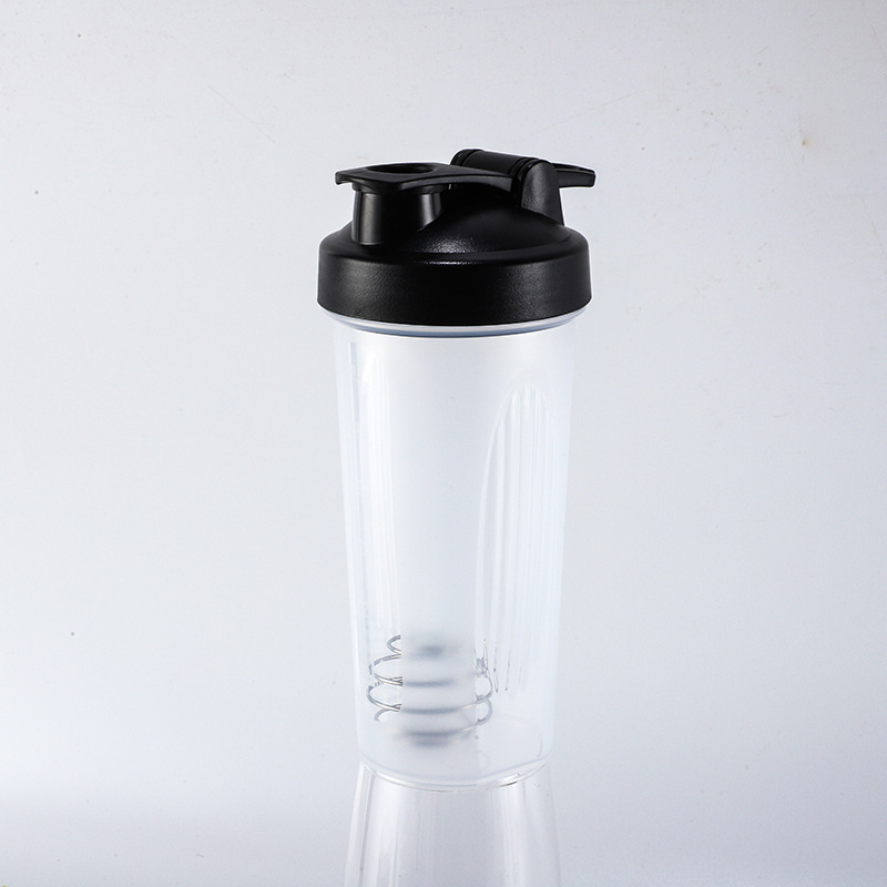 Recipient shaker din plastic, 600 ml, pentru pudră de proteine și shake-uri, etanș, logo personalizat