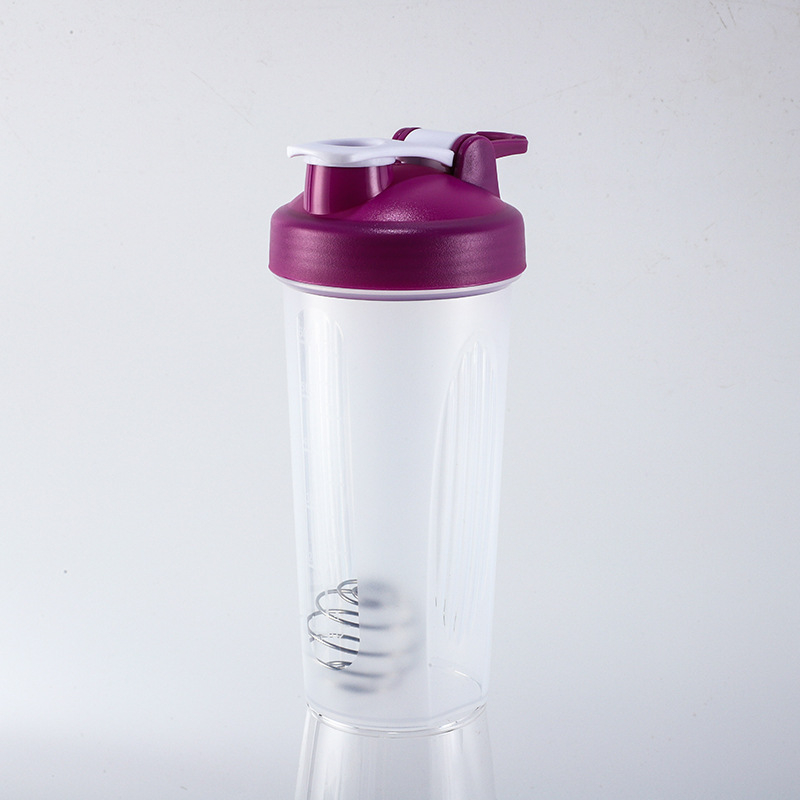 Recipient shaker din plastic, 600 ml, pentru pudră de proteine și shake-uri, etanș, logo personalizat