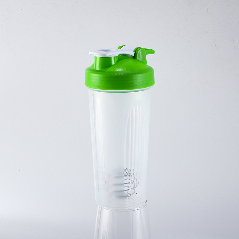 Recipient shaker din plastic, 600 ml, pentru pudră de proteine și shake-uri, etanș, logo personalizat