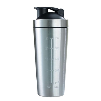 Cupe shaker pentru proteine din oțel inoxidabil 304, 500 ml, design cu un singur perete, termos pentru sport în aer liber