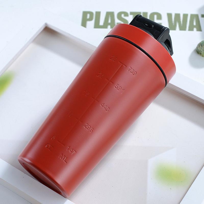 Cupe shaker pentru proteine din oțel inoxidabil 304, 500 ml, design cu un singur perete, termos pentru sport în aer liber