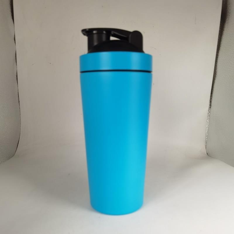 Cupe shaker pentru proteine din oțel inoxidabil 304, 500 ml, design cu un singur perete, termos pentru sport în aer liber