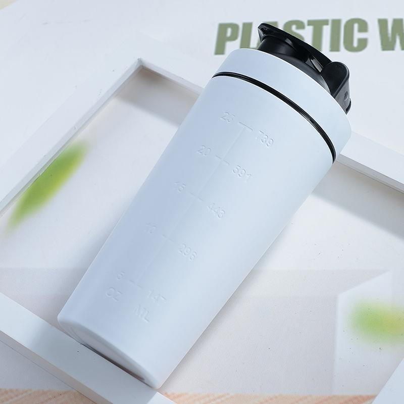 Cupe shaker pentru proteine din oțel inoxidabil 304, 500 ml, design cu un singur perete, termos pentru sport în aer liber
