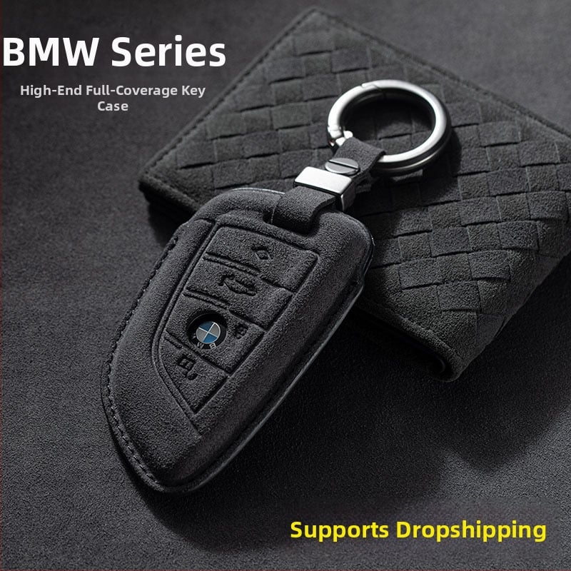 Velur kućište za ključ BMW, kompatibilno s 3-serijom 325Li i 5-serijom 530X1, s kopčama X2–X4