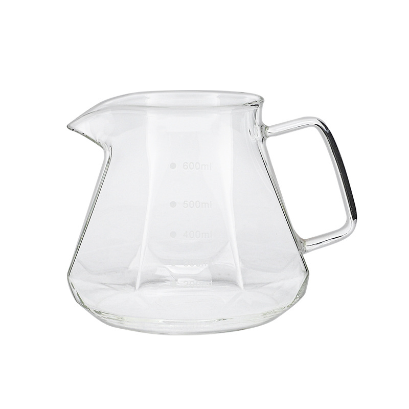 Cană de cafea pentru turnare, cu design în formă de nor, cană de împărțire, sticlă rezistentă la căldură cu scară de măsurare, ceașcă de măsurare, stil ușor luxos