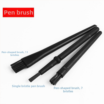 Set de peri anti-statice pentru curățare: perie cu păr rigid, perie din cupru, perie cu mâner manivelă, perie în formă de U și perie pentru reparații/curățare PCB, cu mâner drept rotund