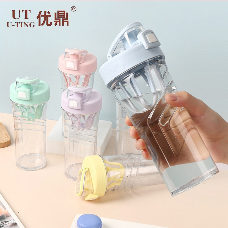 AS Shaker Cup – Bidon din plastic pentru sport și fitness, capacitate mare, pentru pudră de proteine