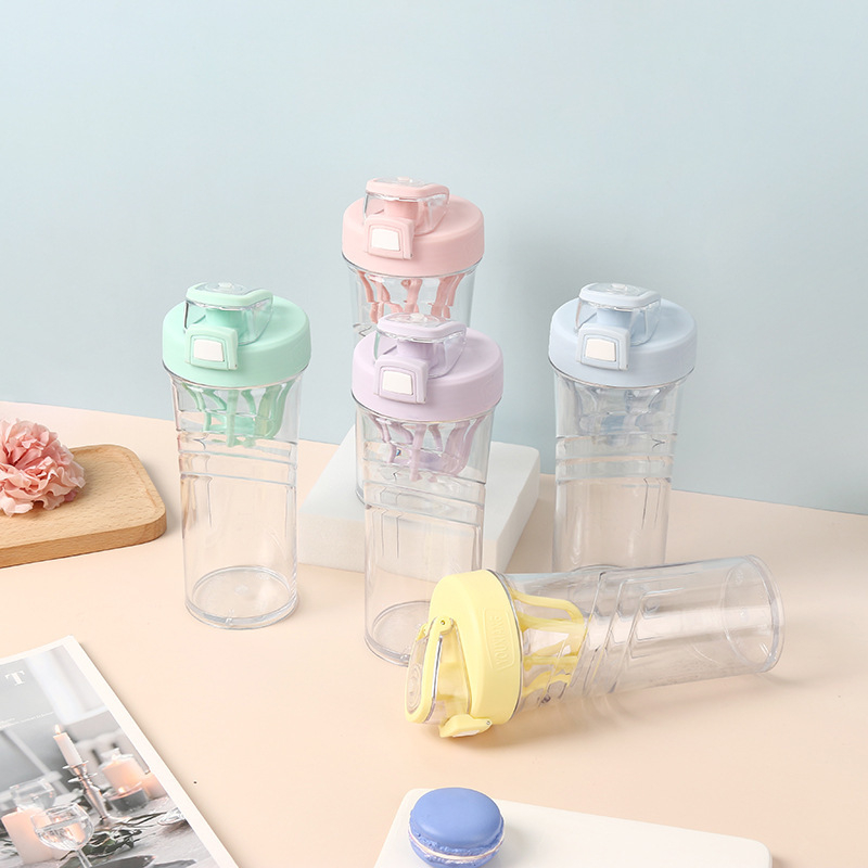 AS Shaker Cup – Bidon din plastic pentru sport și fitness, capacitate mare, pentru pudră de proteine