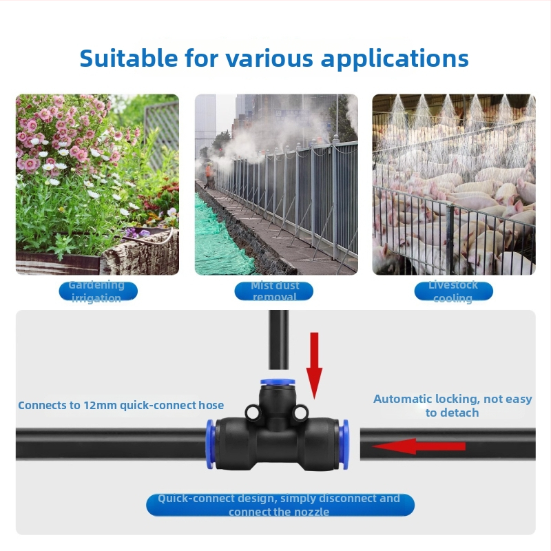 Duza de pulverizare 360° pentru udarea plantelor – sistem de microirigație prin ceață automată