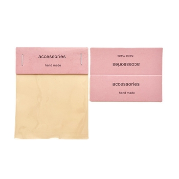 Carte pliabilă din carton pentru ambalarea bijuteriilor – etichetă pentru accesorii de păr, breloc DIY cu elastic, accesorii pentru păr