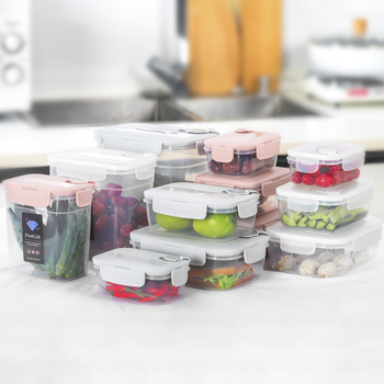 Recipient mare, transparent, pentru bucătărie, cereale și produse uscate, cutie de depozitare compatibilă cu cuptorul cu microunde