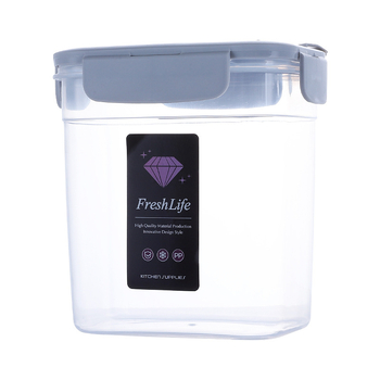 Recipient mare, transparent, pentru bucătărie, cereale și produse uscate, cutie de depozitare compatibilă cu cuptorul cu microunde