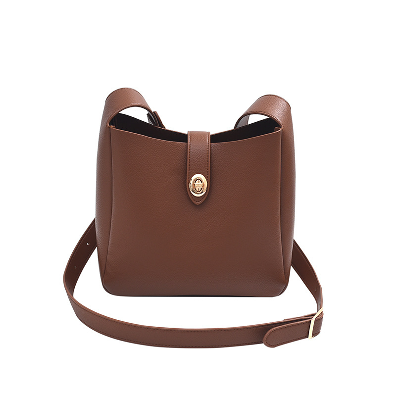 Ženska PU crossbody torba, jesen-zimska moda, jednostavan i svestran dizajn, velika zapremina, torba za mamu s luksuznom teksturom